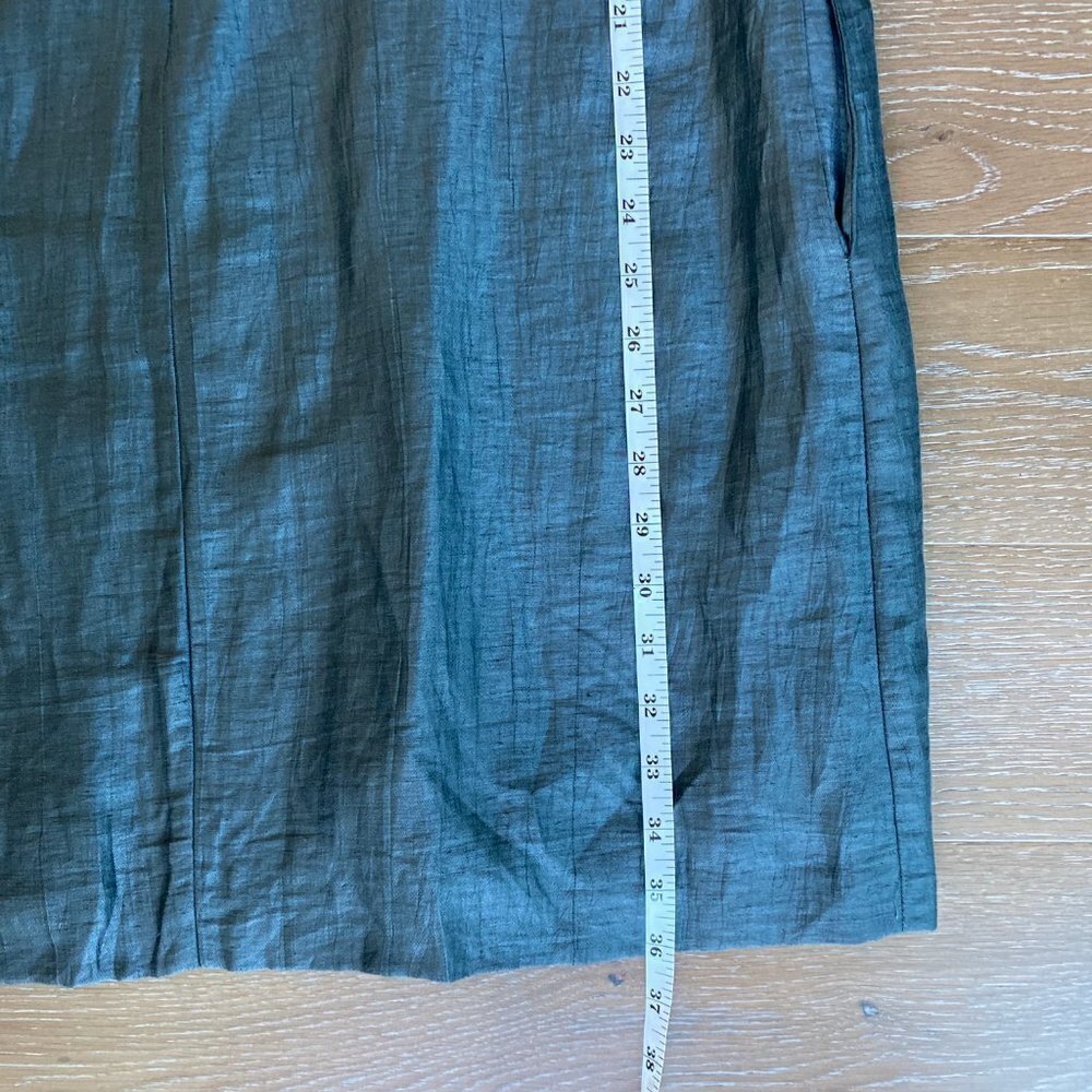 J.Crew Ruffle Linen-Blend Shift Dress | 14 - Picture 5 of 6